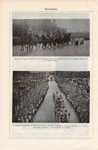 LAMINA V12664: Congreso Eucaristico de Viena de 1912