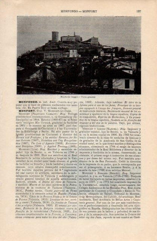 LAMINA V12727: Vista de Monforte, Lugo