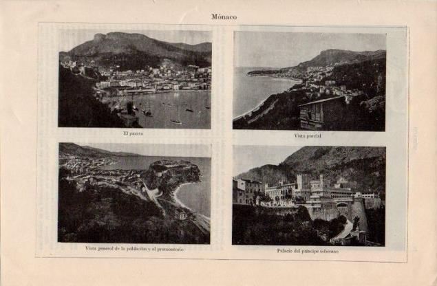 LAMINA V12712: Vistas de Monaco