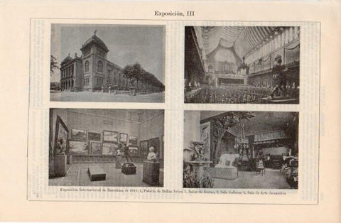 LAMINA V12706: Exposicion Internacional de Barcelona de 1911