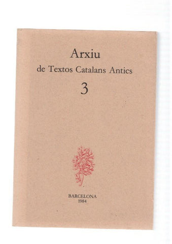Arxiu de textos catalans antics numero 03