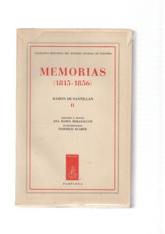 Memorias ( 1815-1856 ) Ramon de Santillan II