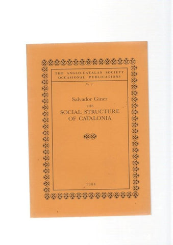 The Social Structure of Catalonia numero 01
