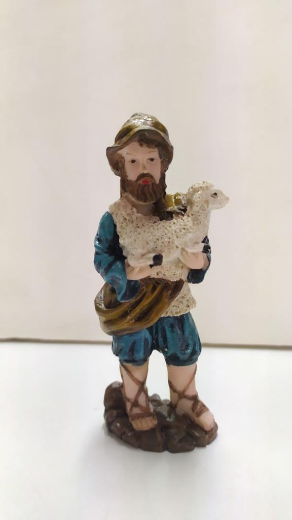 FIGURA PESEBRE: Pastorcillo con oveja