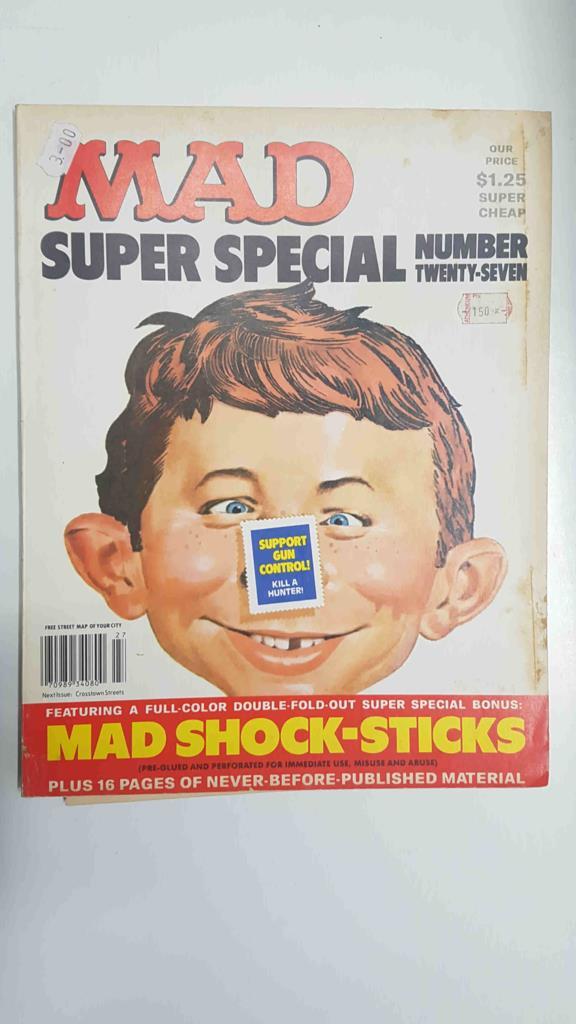 Revista: MAD Super Special num 27. MAD shock-Sticks