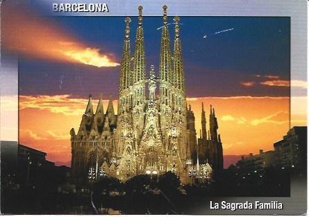 POSTAL L03888: Barcelona. La Sagrada Familia de Gaudi