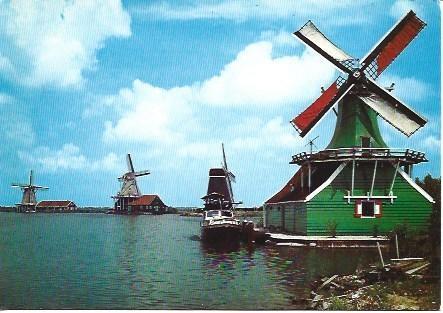POSTAL L04190: Molinos en Zaandam, Holanda