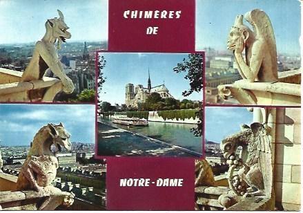 POSTAL L04185: Gargolas de Notre Dame en Paris