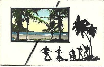 POSTAL L04198: Dibujo de playa