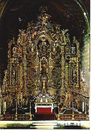 POSTAL L04142: Altar barroco de la iglesia de Cadaques
