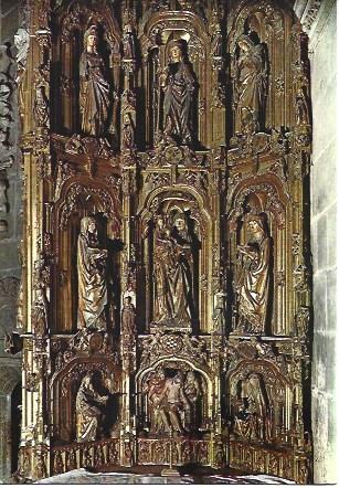 POSTAL L04157: Altar de la Capilla de los Condestables en Burgos