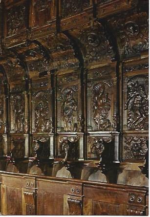 POSTAL L04155: Silleria del Coro de los Hermanos en Burgos