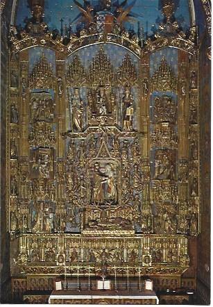 POSTAL L04152: Retablo de Santa Ana en la catedral de Burgos