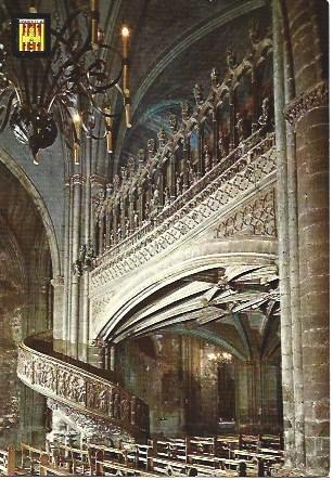POSTAL L04151: Coro de la iglesia de Morella