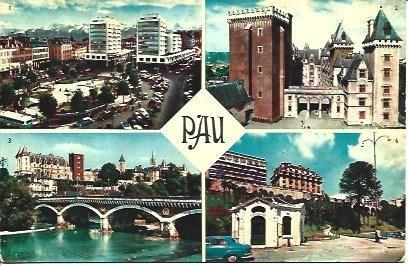 POSTAL L04217: Vistas de Pau, Francia