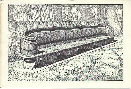 POSTAL L04293: Banco de la Glorieta de Aranjuez, por M. Collado