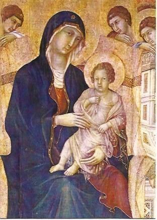 POSTAL L04259: Detalle de la Maesta de Siena