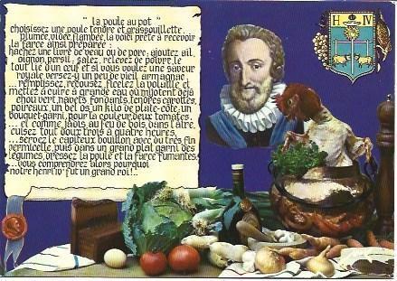 POSTAL L04232: Receta de la Poule au Pot
