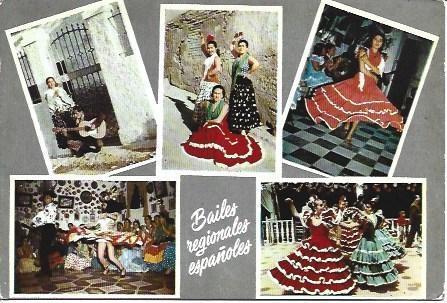 POSTAL L04252: Bailes regionales españoles
