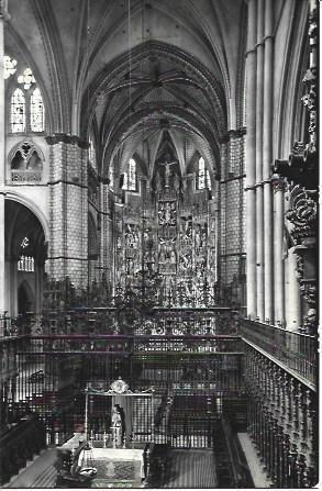 POSTAL L04019: Coro y Capilla Mayor de la Catedral de Toledo