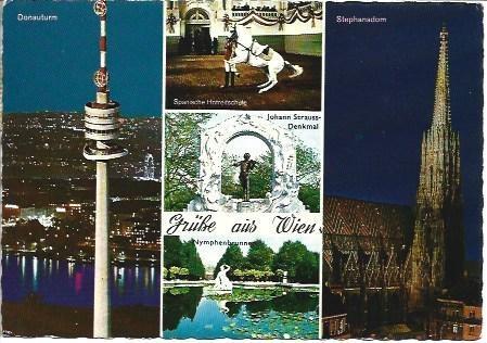 POSTAL L03904: Vistas de Viena, Austria