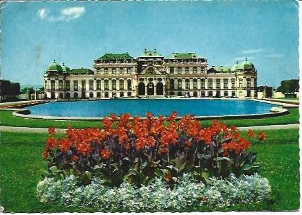 POSTAL L03896: Belvedere en Viena
