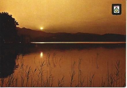 POSTAL L03906: Anochecer en el lago de Banyoles