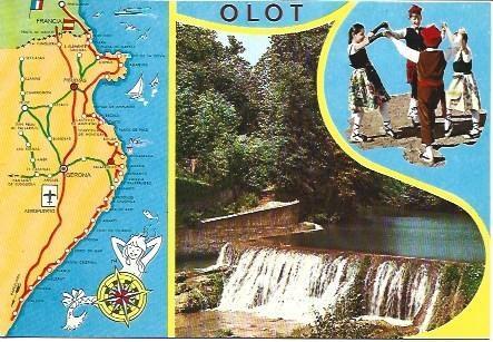 POSTAL L03923: Vistas de Olot