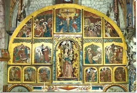 POSTAL L04040: Retablo de la iglesia de Meritxell, Andorra