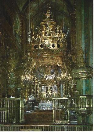 POSTAL L04098: Altar Mayor de la catedral de Santiago de Compostela