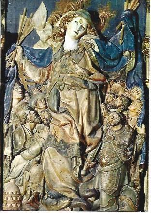 POSTAL L04094: Retablo de la iglesia de San Antolin en Tordesillas