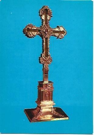POSTAL L04093: Cruz del Monasterio de Santo Toribio de Liebana en Potes