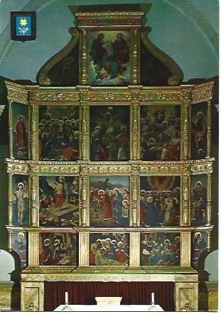 POSTAL L04120: Retablo gotico de Santa Maria del Miracle