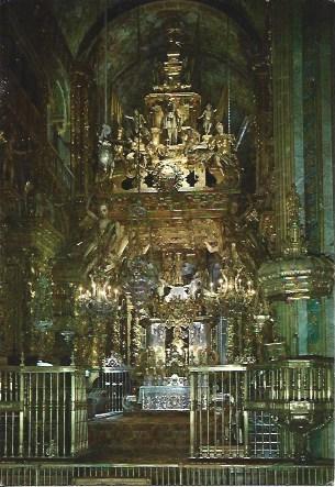 POSTAL L04117: Catedral de Santiago de Compostela. Altar Mayor