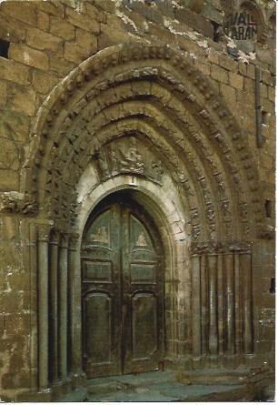 POSTAL L04109: Portal de la iglesia de Bertan, Lleida