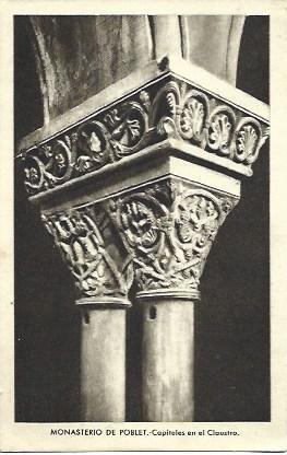 POSTAL L04050: Capitel del Claustro del Monasterio de Poblet