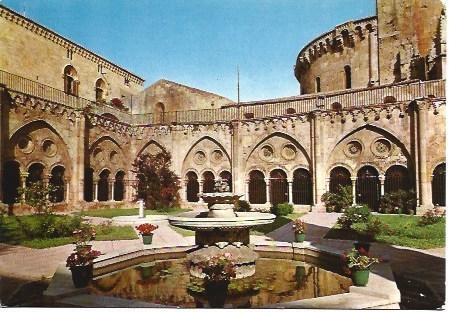 POSTAL L04078: Jardin del claustro de la Catedral de Tarragona
