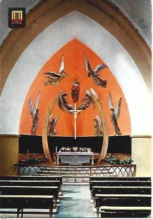 POSTAL L04073: Interior de la iglesia de Pont de Suert