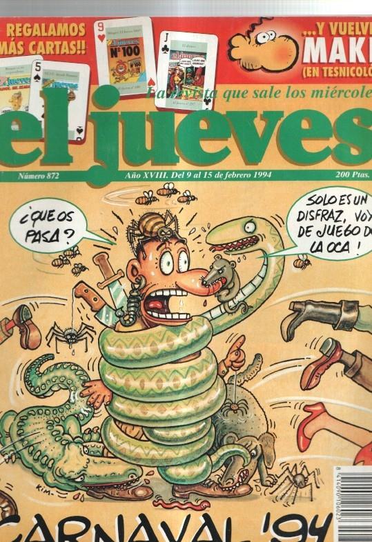 El Jueves revista semanal numero 0872: poster concurso de disfraces