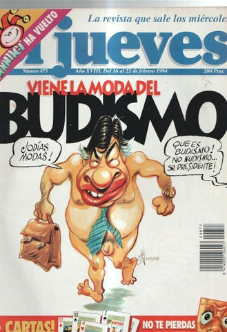 El Jueves revista semanal numero 0873; NO conserva las cartas coleccionables
