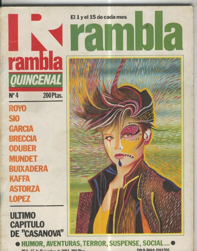Coleccion Rambla Quincenal numero 4: Casanova