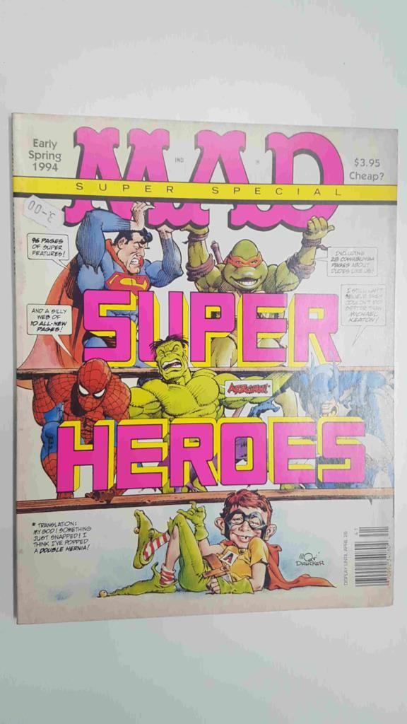 Revista: MAD Early Spring 1994 Super Special num 96. Superheroes