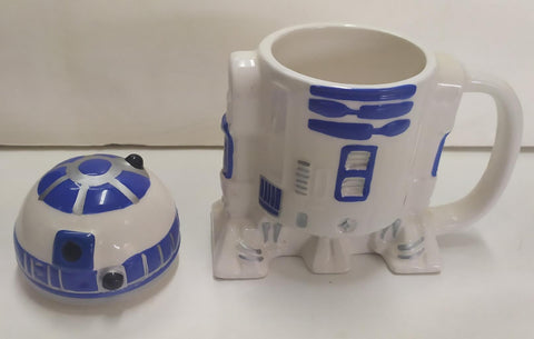 Taza de cerámica con tapa: R2D2