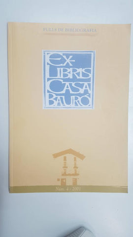 Ex-Libris Casta Bauró num 4, 2001. Fulls de Bibliografia