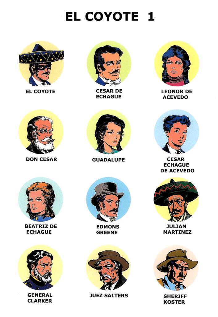 Poster DIN 4 numero 0747: El Coyote primera serie 