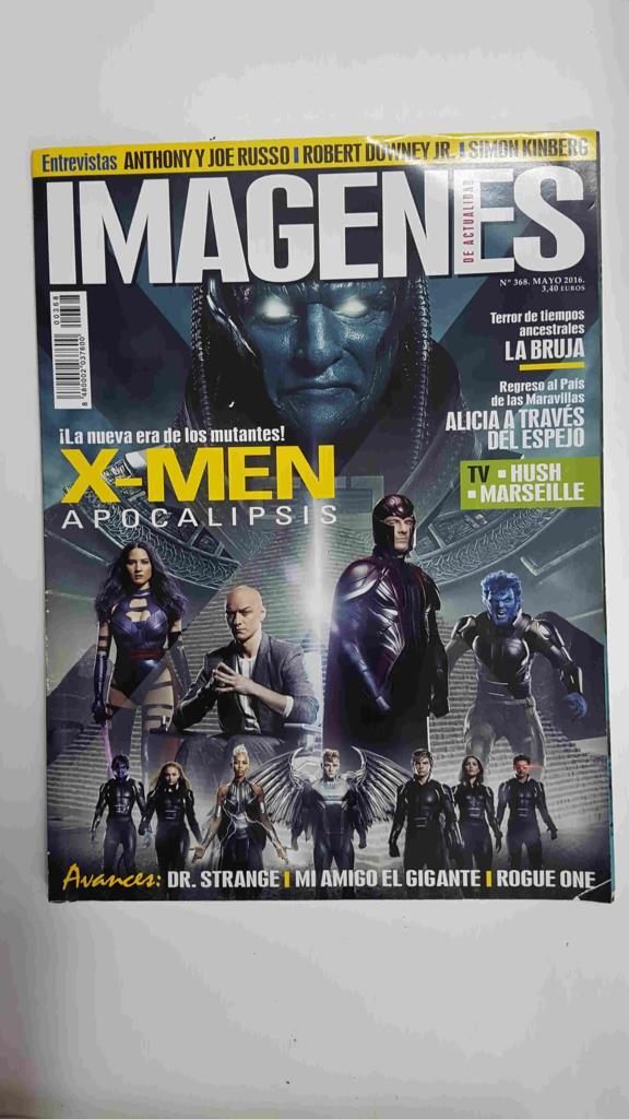 Revista Cine: Imagenes de Actualidad num 368, mayo 2016. Portada: X-Men Apocalipsis