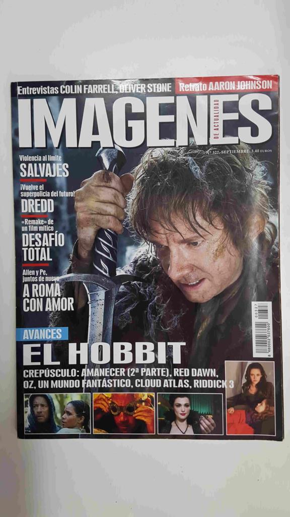Revista Cine: Imagenes de Actualidad num 327, septiembre 2012. Portada: El Hobbit