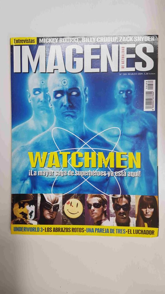 Revista Cine: Imagenes de Actualidad num 289, marzo 2009. Portada: Watchmen