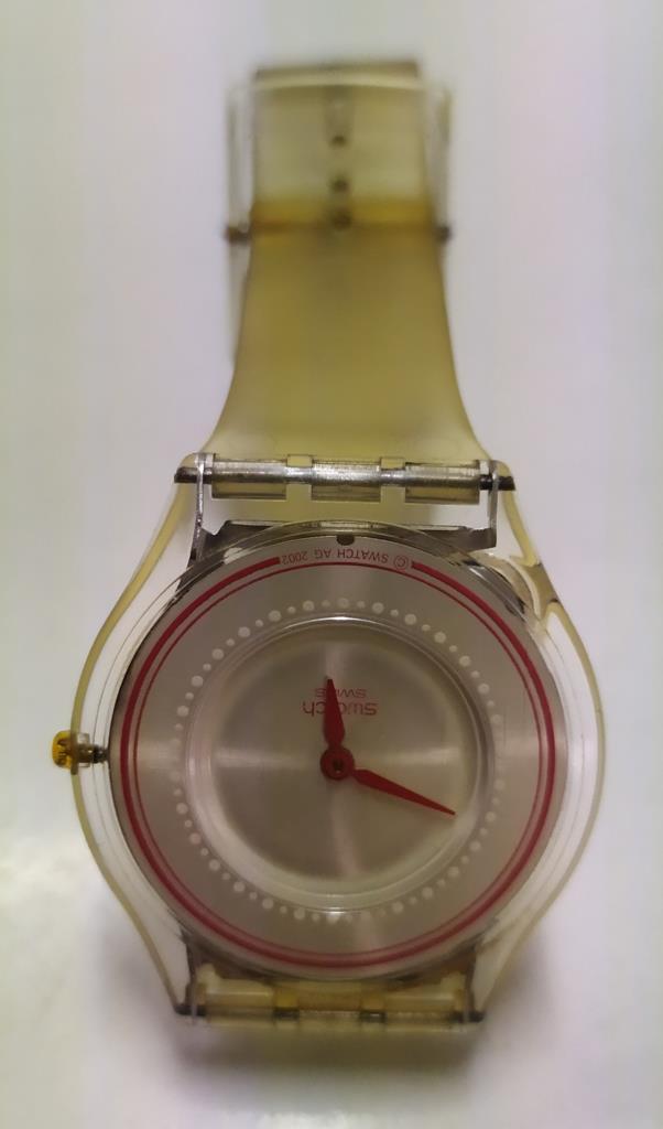 Reloj: Swatch Swiss transparente 2002