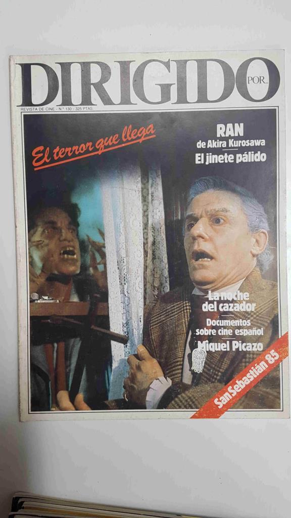 Revista Cine: Dirigida por num 130, noviembre 1985. Portada: Noche de Miedo